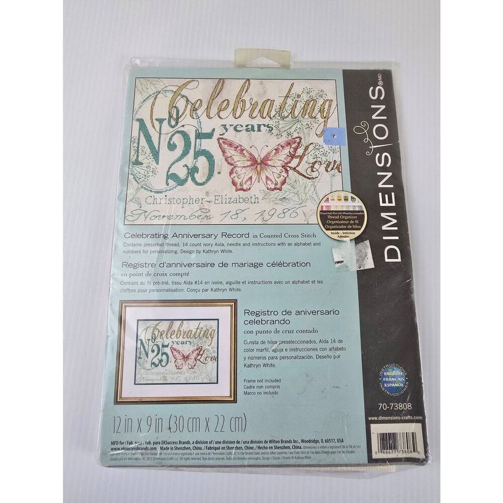 Dimensions Embroidery Kit Anniversary  New